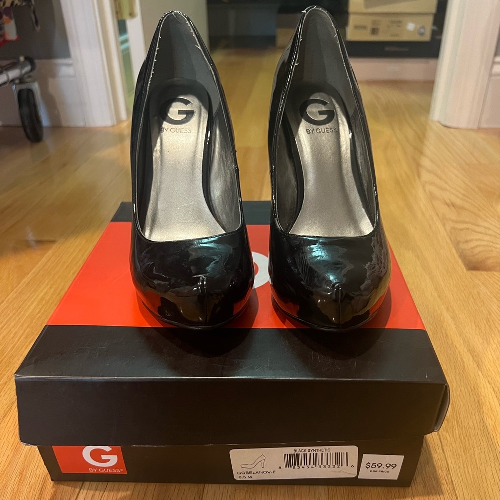 GUESS Shiny Black Women's Heels
